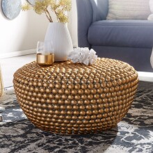 Couchtisch >WL6.456< in Gold, Aluminium - 30x60cm...