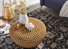 Couchtisch >WL6.456< in Gold, Aluminium - 30x60cm (HxD)