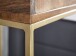 Nachtkonsole >WL6.478< in Mango / Gold, Massivholz / Metall - 40x75x35cm (BxHxT)