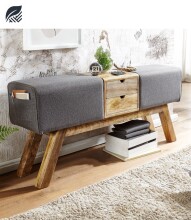 Sitzbank >WL6.480< Massivholz und 2 verschiedene...