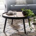 Couchtisch >WL6.496< in Schwarz, Holzwerkstoff - 40x76cm (HxD)