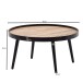 Couchtisch >WL6.496< in Schwarz, Holzwerkstoff - 40x76cm (HxD)