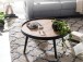 Couchtisch >WL6.496< in Schwarz, Holzwerkstoff - 40x76cm (HxD)