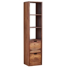 Hängeregal >WL6.522< in Sheesham, Massivholz - 35x150x30cm (BxHxT)