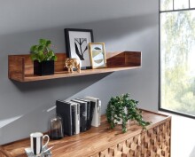 Wandboard >WL6.523< in Sheesham, Massivholz - 120x15x20cm (BxHxT)