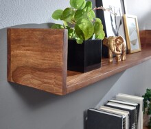 Wandboard >WL6.523< in Sheesham, Massivholz - 120x15x20cm (BxHxT)
