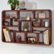 Wandregal >WL6.529< in Sheesham, Massivholz - 80x55x12cm (BxHxT)