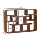 Wandregal >WL6.529< in Sheesham, Massivholz - 80x55x12cm (BxHxT)