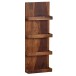 Wandregal >WL6.532< in Sheesham, Massivholz - 30x80x10cm (BxHxT)