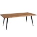Couchtisch >WL6.543< in Sheesham / schwarz - 110x40x60 (BxHxT)