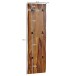 Garderobenpaneel >WL6.548< in Sheesham / schwarz - 40x140x7 (BxHxT)