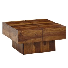 Couchtisch >WL6.549< in Sheesham, Massivholz - 58x30x58cm (BxHxT)