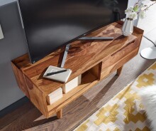 Lowboard >WL6.554< in Sheesham, Massivholz - 95x44x34cm (BxHxT)
