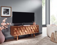 Lowboard >WL6.558< in Sheesham, Massivholz - 92x44x35cm (BxHxT)