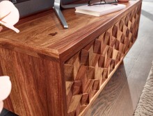 Lowboard >WL6.558< in Sheesham, Massivholz - 92x44x35cm (BxHxT)
