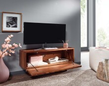 Lowboard >WL6.558< in Sheesham, Massivholz - 92x44x35cm (BxHxT)
