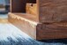 Truhentisch >WL6.565< in Sheesham / schwarz - 100x40x60 (BxHxT)