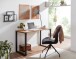 Schreibtisch >WL6.569< in Eiche Dekor, Holzwerkstoff - 120x76x60cm (BxHxT)