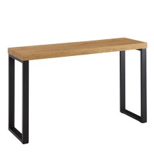 Konsolentisch >WL6.570< in Eiche Dekor, Holzwerkstoff - 120x76x39cm (BxHxT)