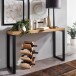 Konsolentisch >WL6.570< in Eiche Dekor, Holzwerkstoff - 120x76x39cm (BxHxT)