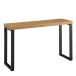 Konsolentisch >WL6.570< in Eiche Dekor, Holzwerkstoff - 120x76x39cm (BxHxT)