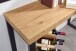 Konsolentisch >WL6.570< in Eiche Dekor, Holzwerkstoff - 120x76x39cm (BxHxT)