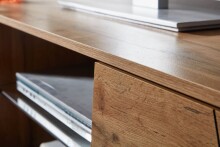 Lowboard >WL6.577< in Eiche Dekor, Holzwerkstoff - 160x50x40cm (BxHxT)
