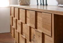 Lowboard >WL6.578< in Eiche Dekor, Holzwerkstoff - 160x51x40cm (BxHxT)