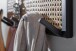 Wandgarderobe >WL6.590< in Mango, Massivholz / Metall - 53x40x8cm (BxHxT)
