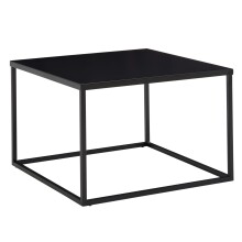 Couchtisch >WL6.603< in Schwarz, Metall - 60x40x60cm (BxHxT)