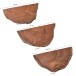 Wandboard >WL6.776< (3-teilig) in Akazie, Massivholz - 47x4x26cm (BxHxT)