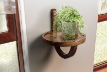 Wandboard >WL6.788< in Mango, Massivholz - 33x30cm (HxD)