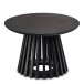 Couchtisch >WL6.810< in Mango Schwarz, Massivholz - 41x60cm (HxD)