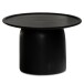 Couchtisch >WL6.811< in Mango Schwarz, Massivholz - 40x60cm (HxD)