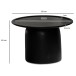 Couchtisch >WL6.811< in Mango Schwarz, Massivholz - 40x60cm (HxD)
