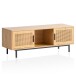 Lowboard >WL6.832< in Eiche Dekor / Wiener Geflecht - 120x46x40 (BxHxT)