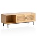 Lowboard >WL6.832< in Eiche Dekor / Wiener Geflecht - 120x46x40 (BxHxT)