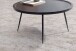 Couchtisch >WL6.838< in Mango Schwarz, Massivholz - 38x75cm (HxD)