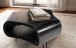 Couchtisch >WL6.840< in Mango Schwarz, Massivholz - 60x35x60cm (BxHxT)