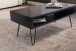 Couchtisch >WL6.841< in Mango Schwarz, Massivholz - 100x40x50cm (BxHxT)