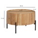 Couchtisch >WL6.844< in Akazie, Massivholz - 41x60cm (HxD)