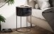 Nachttisch >WL6.848< in Mango Schwarz, Massivholz - 60x40cm (HxD)