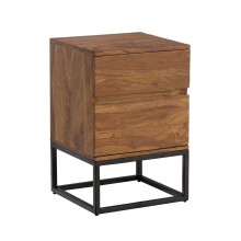Nachtkommode >WL6.850< in Sheesham, Massivholz - 40x60x38cm (BxHxT)