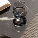 Beistelltisch >MONOBLOC< in Marmor Optik schwarz, MDF - 40x45x40cm (BxHxT)