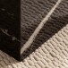 Beistelltisch >MONOBLOC< in Marmor Optik schwarz, MDF - 40x45x40cm (BxHxT)