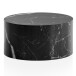 Couchtisch >MONOBLOC< in Marmor Optik schwarz, MDF - 30x60cm (HxD)
