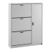 Schuhkipper >WL6.868< in Weiß, Holzwerkstoff - 90x120x24cm (BxHxT)