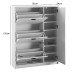 Schuhkipper >WL6.868< in Weiß, Holzwerkstoff - 90x120x24cm (BxHxT)