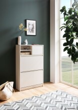 Schuhkipper >WL6.869< in Weiß, Holzwerkstoff - 71x110x24cm (BxHxT)