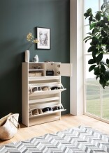 Schuhkipper >WL6.869< in Weiß, Holzwerkstoff - 71x110x24cm (BxHxT)